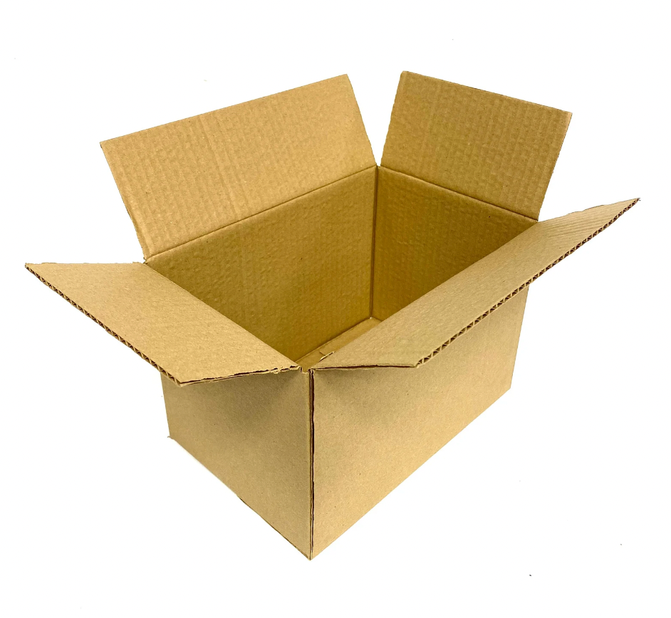 100 x New Plain Single Wall Box 12 x 9 x 6" £39.99 - High Quality Recycled Once-Used Cardboard Boxes online - Black Country Boxes