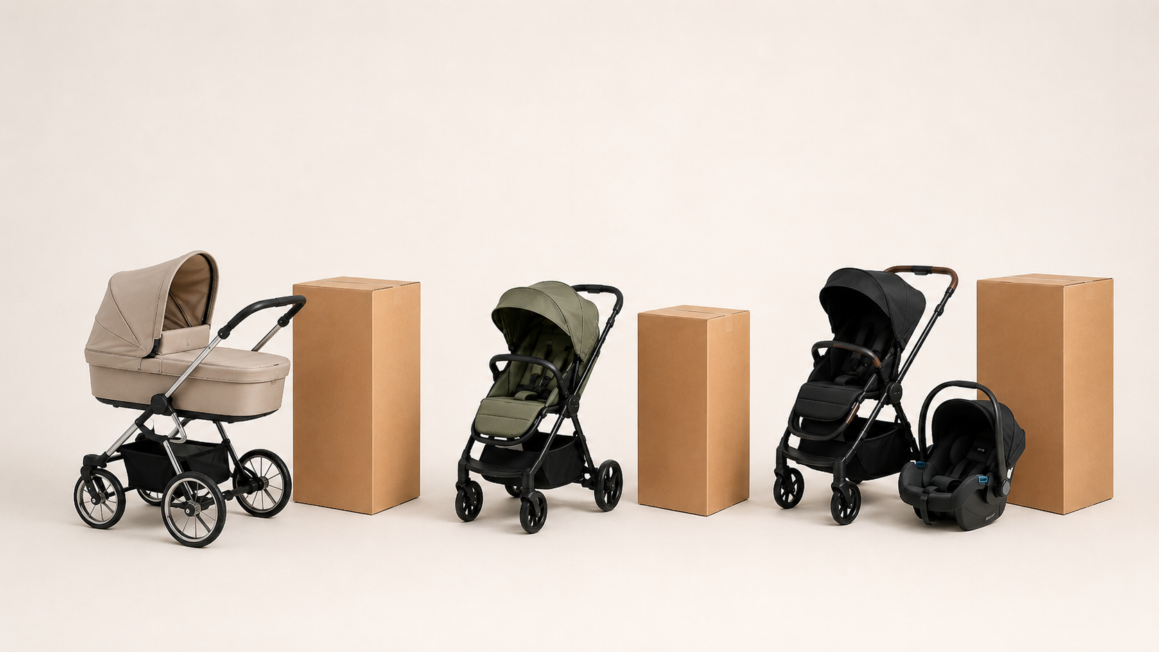 Pram & Pushchair Shipping Boxes | Strong Double-Wall Boxes – Black ...