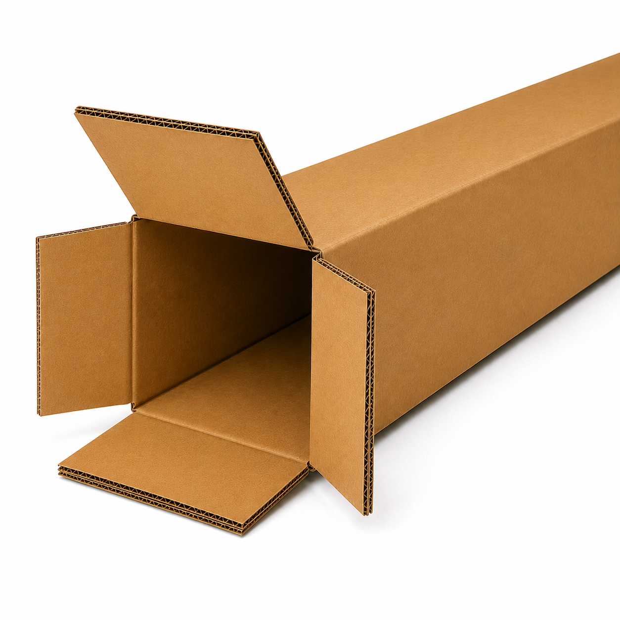 Double wall long poster and tube shipping box 10 x 10 x 114.5cm with 100 x 100 x 1145mm internal dimensions
