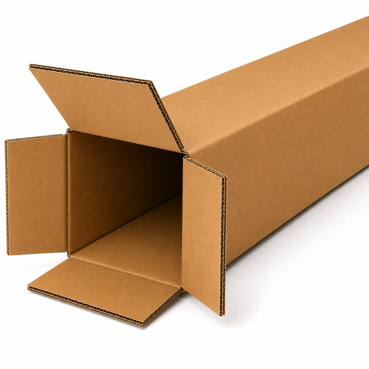 Double wall long poster and tube shipping box 12 x 12 x 118cm for posters artwork prints and tubes