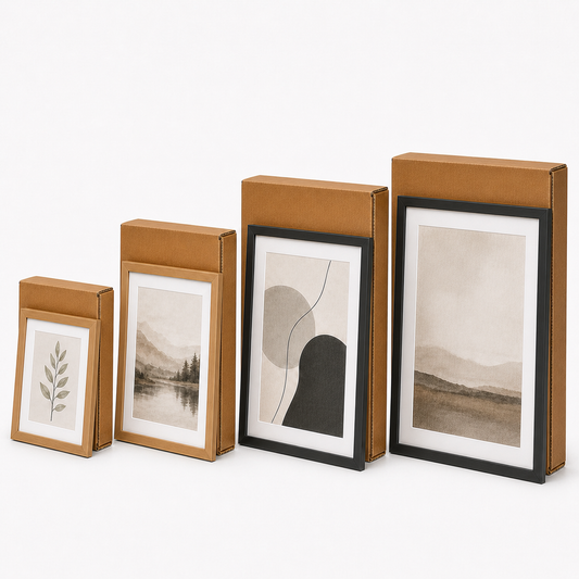 Double Wall Picture Frame Postal Boxes – 5×7, 11×14, 16×20 & 24×36 Frames
