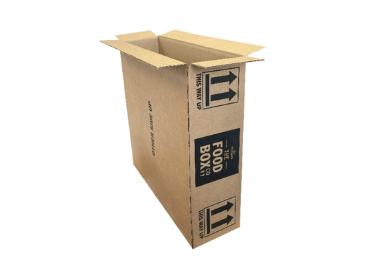 900 x New Printed Strong Single Wall Box                                        420mm x 129mm x 420mm - High Quality Recycled Once-Used Cardboard Boxes online - Black Country Boxes