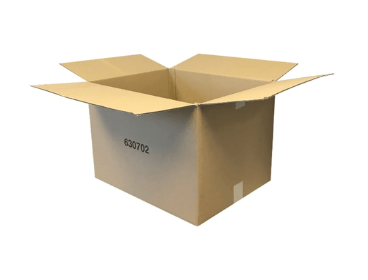 600 x Used Printed Strong Single Wall Box - 495 x 385 x 355mm - High Quality Recycled Once-Used Cardboard Boxes online - Black Country Boxes