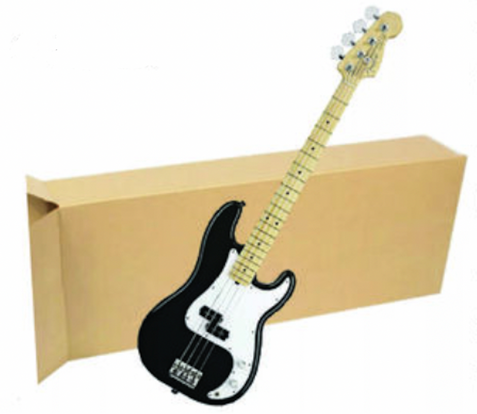 Guitar Shipping Box Strong Cardboard Boxes Fast Shipping Black
